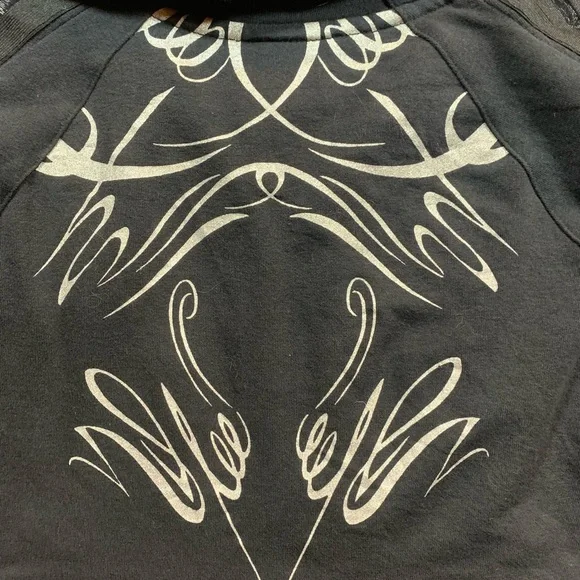 Vintage Y2K Black cropped Nike cropped zip up top sz S - Picture 6 of 14